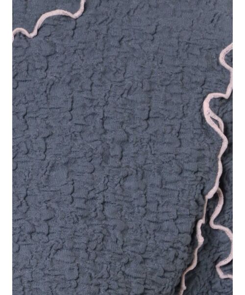 jouetie（ジュエティ）の「ハーフスリーブハイネックメロートップス【しぼしぼ】（Tシャツ/カットソー・レディース・オフホワイト/ブラック/ブルー/グリーン・MEDIUM）」の21枚目の写真