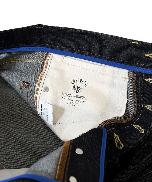 Lafayette（ラファイエット）の「LFYT ラファイエット [Lafayette] - 5ポケット デニム ロングパンツ スタンダードフィット [5 POCKET SELVAGE DENIM PANTS STANDARD FIT]（デニムパンツ・メンズ・インディゴブルー・32inch/34inch/36inch/38inch）」の3枚目の写真