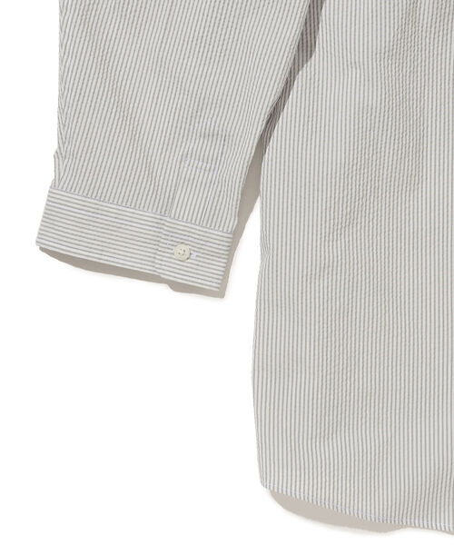 BEAMS(ビームス)の「BEAMS / COOLMAX(R) サッカー ミニレギュラー シャツ 7/10(シャツ/ブラウス・メンズ・ホワイト/グレー/ネイビー・S/M/L/XL)」の11枚目の写真