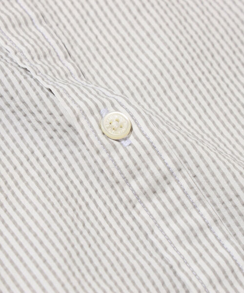 BEAMS(ビームス)の「BEAMS / COOLMAX(R) サッカー ミニレギュラー シャツ 7/10(シャツ/ブラウス・メンズ・ホワイト/グレー/ネイビー・S/M/L/XL)」の22枚目の写真