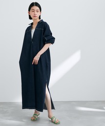 【アウトレット店舗・WEB限定】ロングデニムワンピース