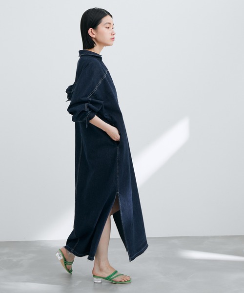 アウトレット店舗・WEB限定】ロングデニムワンピース