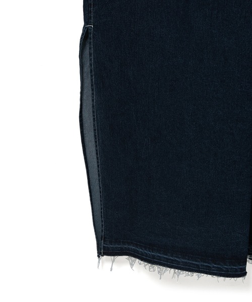 ADAM ET ROPE'(アダムエロペ)の「【アウトレット店舗・WEB限定】ロングデニムワンピース(ワンピース・レディース・ブラック/ネイビー・FREE)」の12枚目の写真