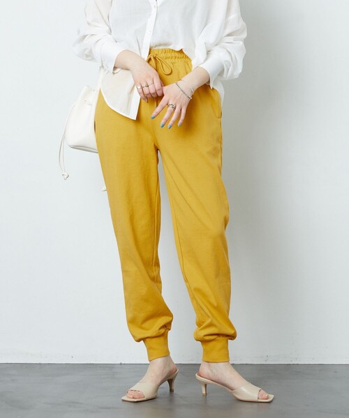 FREAK'S STORE(フリークスストア)の「【WEB限定】USAコットンジョガーパンツ(その他パンツ・レディース・ブラック/パープル/ブラウン/オフホワイト/イエロー/グリーン・SMALL/MEDIUM)」の6枚目の写真