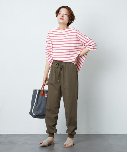 FREAK'S STORE(フリークスストア)の「【WEB限定】USAコットンジョガーパンツ(その他パンツ・レディース・ブラック/パープル/ブラウン/オフホワイト/イエロー/グリーン・SMALL/MEDIUM)」の12枚目の写真