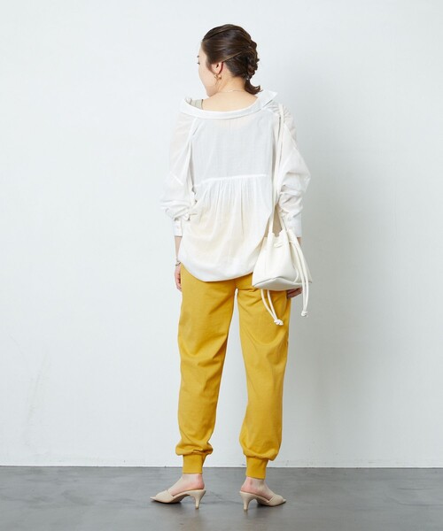 FREAK'S STORE(フリークスストア)の「【WEB限定】USAコットンジョガーパンツ(その他パンツ・レディース・ブラック/パープル/ブラウン/オフホワイト/イエロー/グリーン・SMALL/MEDIUM)」の20枚目の写真