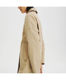 【透かしロゴ】エーグル AIGLE ステンカラーコート ブラック 無地 ♪ セール】 GORE-TEX ゴアテックス 防水 防風 透湿 2WAY ミドル丈