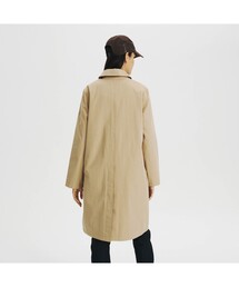 【透かしロゴ】エーグル AIGLE ステンカラーコート ブラック 無地 ♪ セール】 GORE-TEX ゴアテックス 防水 防風 透湿 2WAY ミドル丈