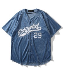 Ressaca（レサーカ）の「オーバーサイズ 刺繍ロゴ 半袖 ベースボールシャツ（シャツ/ブラウス）」