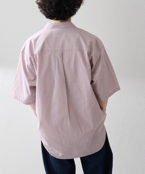 CIAOPANIC TYPY（チャオパニックティピー）の「ブロードストライプシャツ（シャツ/ブラウス・メンズ・ブルー/ピンク・L/M）」の5枚目の写真