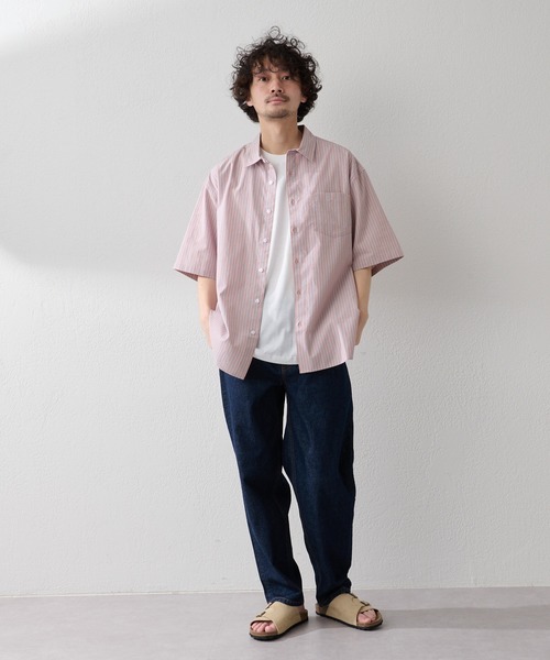 CIAOPANIC TYPY（チャオパニックティピー）の「ブロードストライプシャツ（シャツ/ブラウス・メンズ・ブルー/ピンク・L/M）」の6枚目の写真