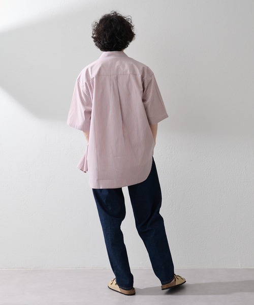 CIAOPANIC TYPY（チャオパニックティピー）の「ブロードストライプシャツ（シャツ/ブラウス・メンズ・ブルー/ピンク・L/M）」の8枚目の写真