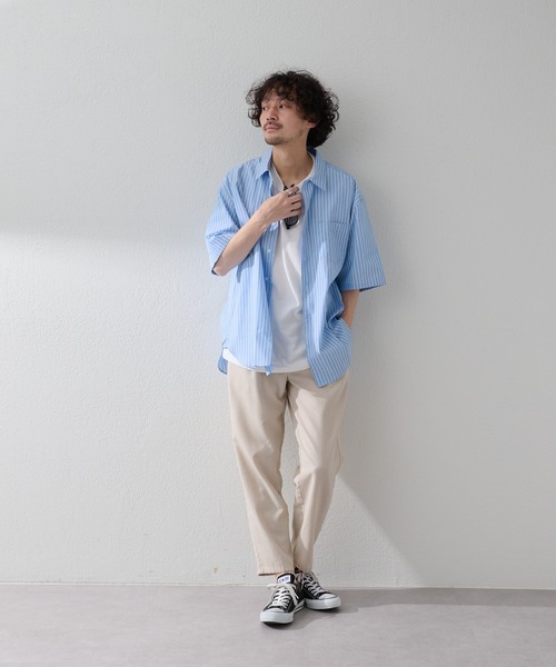 CIAOPANIC TYPY（チャオパニックティピー）の「ブロードストライプシャツ（シャツ/ブラウス・メンズ・ブルー/ピンク・L/M）」の11枚目の写真