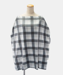 Copper Pearl（コッパーパール）の「Copper pearl Multi Use Cover コッパーパール マルチユースカバー 360度カバー ポンチョ型 チェック/ライン 授乳ケープ（授乳ケープ/授乳クッション）」