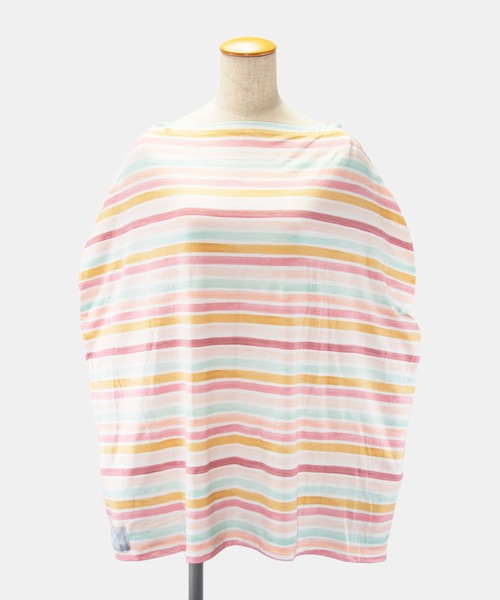 Copper Pearl（コッパーパール）の「Copper pearl Multi Use Cover コッパーパール マルチユースカバー 360度カバー ポンチョ型 チェック/ライン 授乳ケープ（授乳ケープ/授乳クッション・レディース・グレー系/ブラック系/ブラック×ホワイト/カラフル/ホワイト系/レインボー/ピンク系/マルチ/レッド系・FREE）」の9枚目の写真