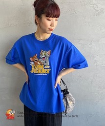 B ONE SOUL | 【WEB限定】[SEQUENCE BY B-ONE-SOUL/シークエンス] トムとジェリー キャラクターエンボス刺繍Tシャツ(Tシャツ/カットソー)