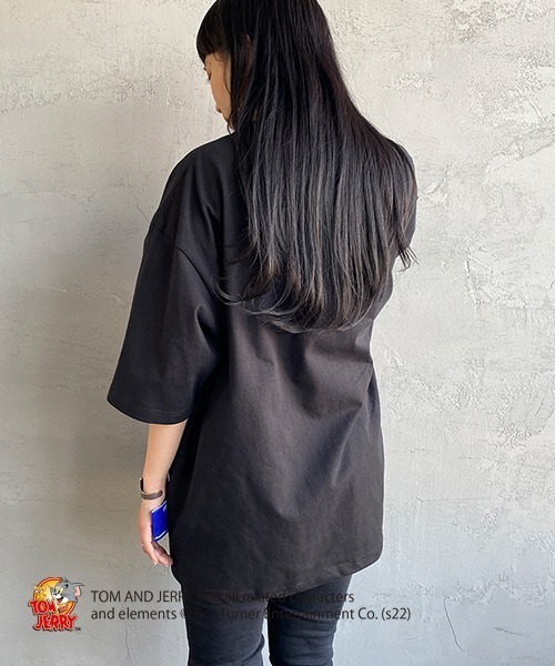 B ONE SOUL（ビーワンソウル）の「【WEB限定】[SEQUENCE BY B-ONE-SOUL/シークエンス] トムとジェリー キャラクターエンボス刺繍Tシャツ（Tシャツ/カットソー・レディース・ブラック/ブルー/ホワイト・M/L/XL）」の20枚目の写真