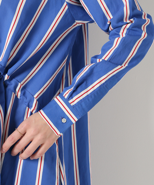 セール】【CHLOE STORA/クロエストラ】 ROBE NOEMIEストライプ