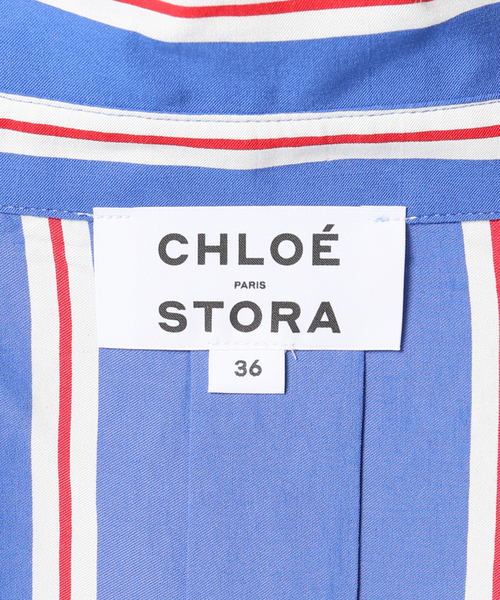 IENA(イエナ)の「【CHLOE STORA/クロエストラ】 ROBE NOEMIEストライプワンピース(ワンピース・レディース・ブルー・FREE)」の16枚目の写真