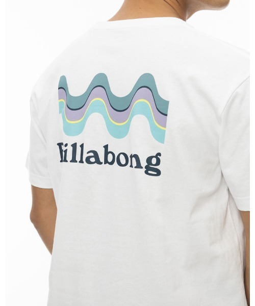 BILLABONG(ビラボン)の「BILLABONG メンズ SEGMENT Tシャツ 【2022年夏モデル】/ビラボン半袖Tシャツ(Tシャツ/カットソー・メンズ・ホワイト/ライトブルー/ホワイト×ブラック・MEDIUM/LARGE)」の2枚目の写真