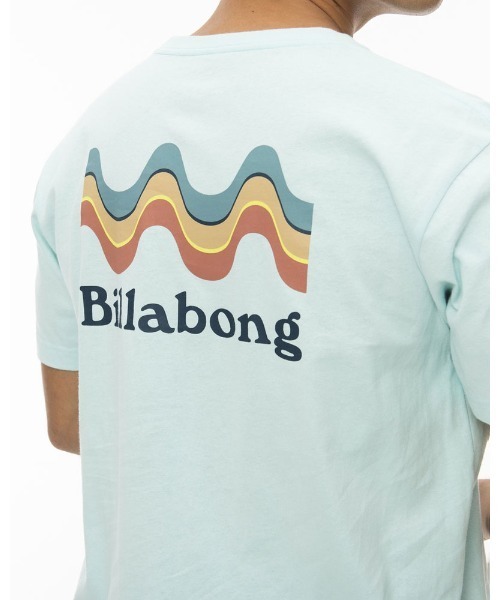 BILLABONG(ビラボン)の「BILLABONG メンズ SEGMENT Tシャツ 【2022年夏モデル】/ビラボン半袖Tシャツ(Tシャツ/カットソー・メンズ・ホワイト/ライトブルー/ホワイト×ブラック・MEDIUM/LARGE)」の3枚目の写真