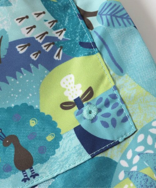 BREEZE（ブリーズ）の「【撥水加工】水陸両用総柄アクティブパンツ 4分丈（その他パンツ・キッズ・レインボー/ライム/ピンク/パープル/ネイビー・120/80/90/110/130/100/140）」の14枚目の写真