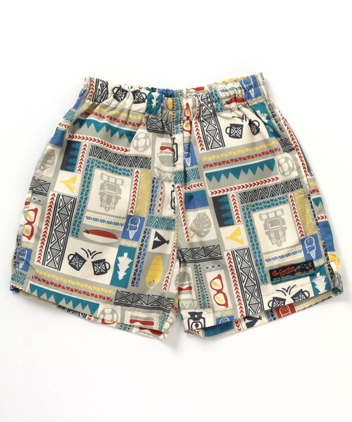 BREEZE（ブリーズ）の「【撥水加工】水陸両用総柄アクティブパンツ 4分丈（その他パンツ・キッズ・レインボー/ライム/ピンク/パープル/ネイビー・120/80/90/110/130/100/140）」の20枚目の写真