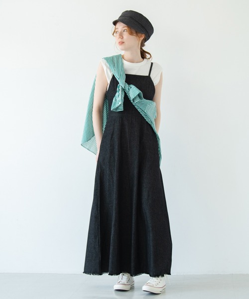 Crisp(クリスプ)の「ストライプオーバーシャツ(シャツ/ブラウス・レディース・ピンク/グリーン・FREE)」の3枚目の写真