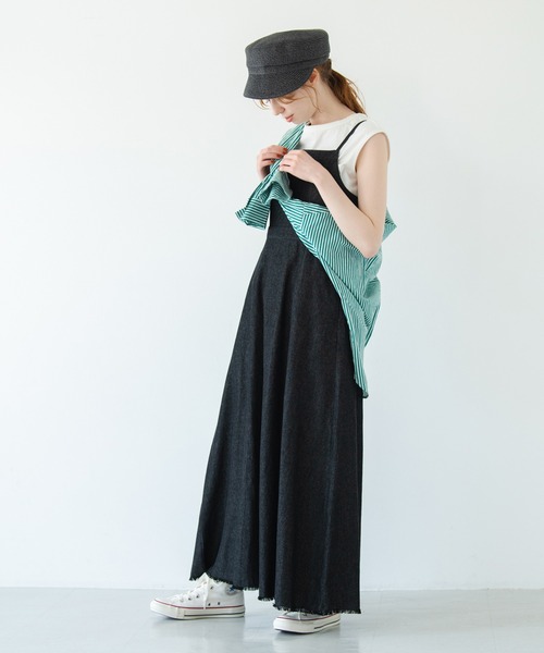 Crisp(クリスプ)の「ストライプオーバーシャツ(シャツ/ブラウス・レディース・ピンク/グリーン・FREE)」の4枚目の写真