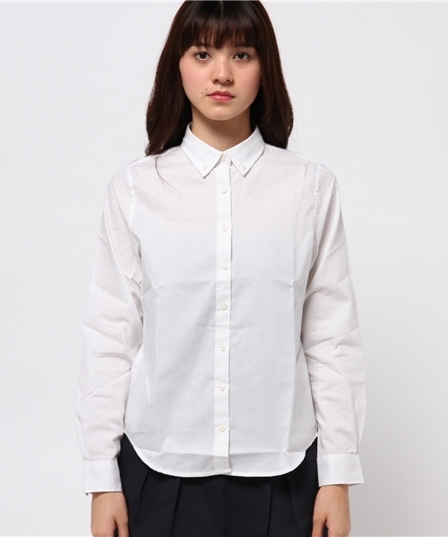 earth music&ecology（アースミュージックアンドエコロジー）の「【シャキシャキシャツ】　ボタンダウン（シャツ/ブラウス・レディース・オフホワイト/ピンク/イエロー/ネイビー・SMALL/MEDIUM）」の14枚目の写真