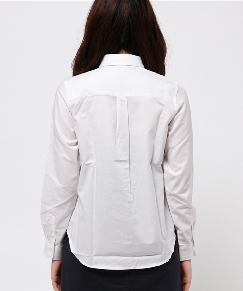 earth music&ecology（アースミュージックアンドエコロジー）の「【シャキシャキシャツ】　ボタンダウン（シャツ/ブラウス・レディース・オフホワイト/ピンク/イエロー/ネイビー・SMALL/MEDIUM）」の6枚目の写真