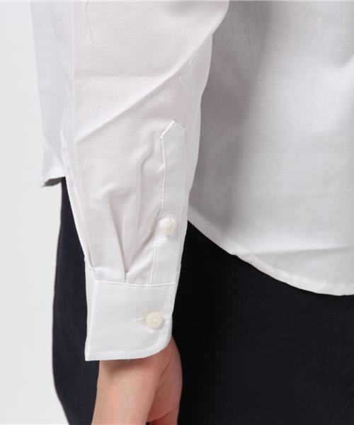 earth music&ecology（アースミュージックアンドエコロジー）の「【シャキシャキシャツ】　ボタンダウン（シャツ/ブラウス・レディース・オフホワイト/ピンク/イエロー/ネイビー・SMALL/MEDIUM）」の9枚目の写真