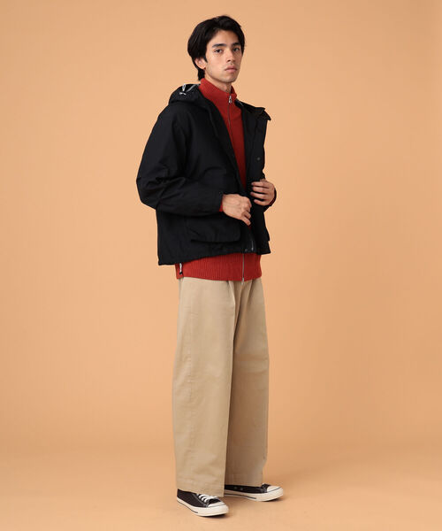 BEAMS LIGHTS（ビームスライツ）の「BEAMS LIGHTS / 3レイヤー ショートブルゾン（ブルゾン・メンズ・ブラック/オリーブ・SMALL/MEDIUM/LARGE）」の3枚目の写真