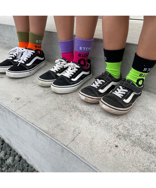 BREEZE by saori（ブリーズバイサオリ）の「WEB限定 ネオンソックス【BREEZE by saori】（ソックス/靴下・キッズ・ピンク/ライム/オレンジ・18/21）」の8枚目の写真