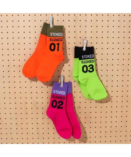 BREEZE by saori（ブリーズバイサオリ）の「WEB限定 ネオンソックス【BREEZE by saori】（ソックス/靴下・キッズ・ピンク/ライム/オレンジ・18/21）」の12枚目の写真