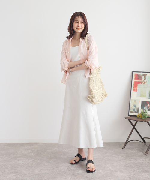 B.C STOCK（ベーセーストック）の「2WAY リバーシブルボンディングスカート（スカート・レディース・アイボリー/パープル/オレンジ・FREE）」の5枚目の写真