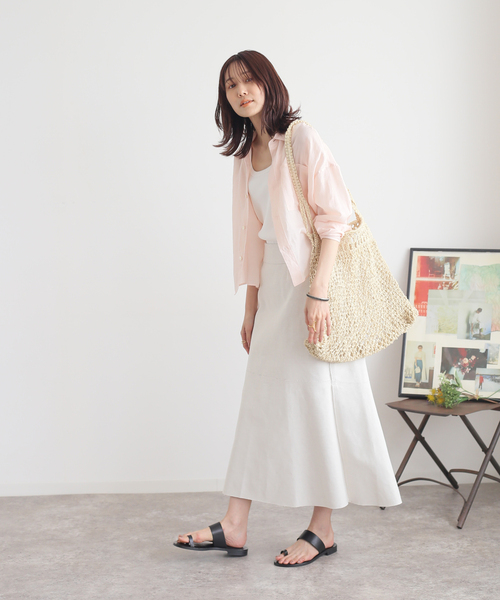 B.C STOCK（ベーセーストック）の「2WAY リバーシブルボンディングスカート（スカート・レディース・アイボリー/パープル/オレンジ・FREE）」の6枚目の写真