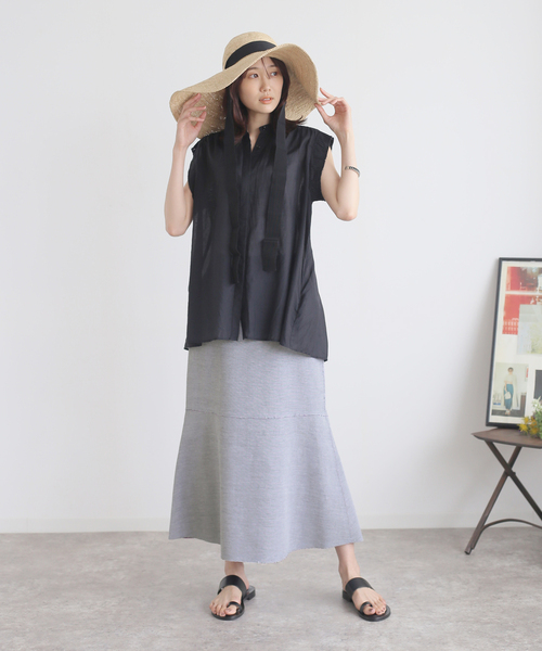 B.C STOCK（ベーセーストック）の「2WAY リバーシブルボンディングスカート（スカート・レディース・アイボリー/パープル/オレンジ・FREE）」の8枚目の写真