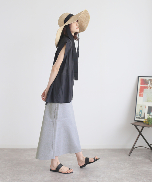 B.C STOCK（ベーセーストック）の「2WAY リバーシブルボンディングスカート（スカート・レディース・アイボリー/パープル/オレンジ・FREE）」の9枚目の写真