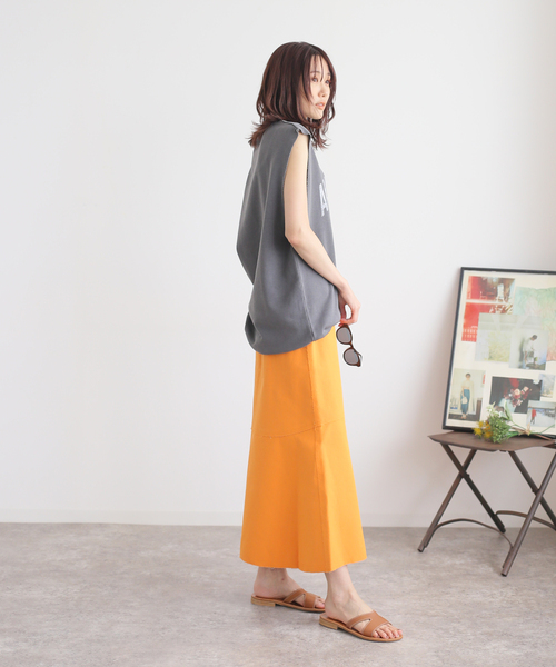 B.C STOCK（ベーセーストック）の「2WAY リバーシブルボンディングスカート（スカート・レディース・アイボリー/パープル/オレンジ・FREE）」の17枚目の写真