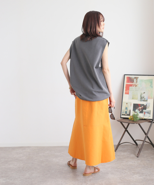 B.C STOCK（ベーセーストック）の「2WAY リバーシブルボンディングスカート（スカート・レディース・アイボリー/パープル/オレンジ・FREE）」の18枚目の写真