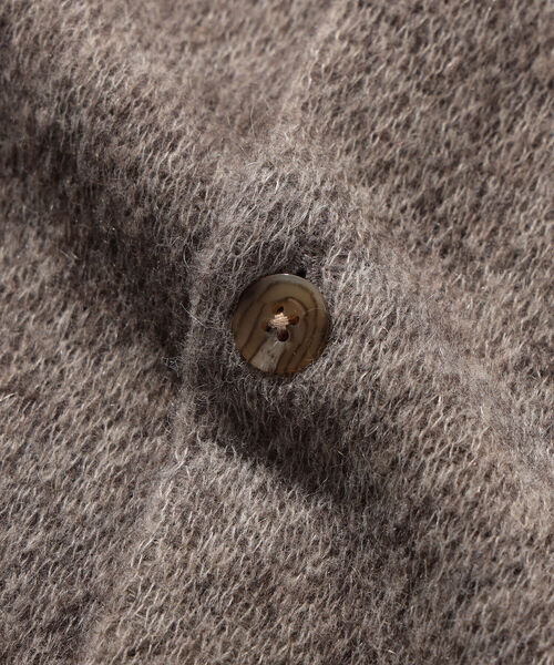 BEAMS LIGHTS（ビームスライツ）の「BEAMS LIGHTS / モヘヤ ストライプ ジャカード カーディガン（カーディガン/ボレロ・メンズ・ブラック/ベージュ/バイオレット/ブラウン系その他2・SMALL/MEDIUM/LARGE）」の8枚目の写真