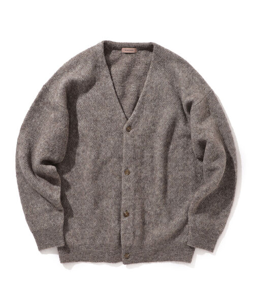 BEAMS LIGHTS（ビームスライツ）の「BEAMS LIGHTS / モヘヤ ストライプ ジャカード カーディガン（カーディガン/ボレロ・メンズ・ブラック/ベージュ/バイオレット/ブラウン系その他2・SMALL/MEDIUM/LARGE）」の16枚目の写真