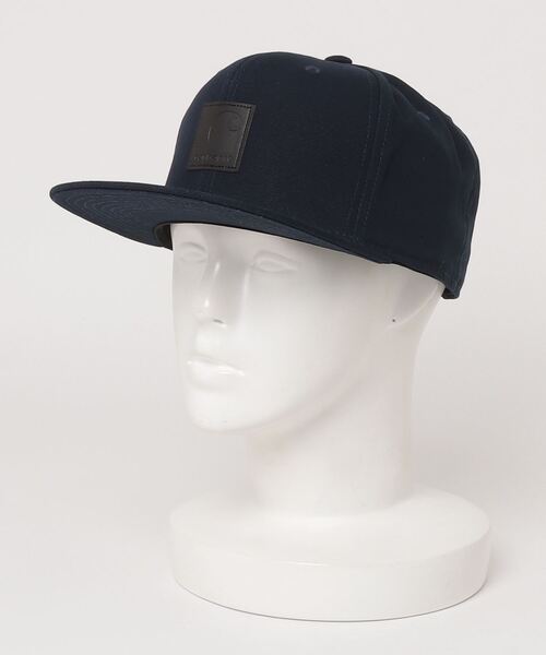 Carhartt WIP(カーハートダブリューアイピー)の「【Carhartt/カーハート】キャンバス ブランドロゴラベル 平ツバキャップ/LOGO CAP(キャップ・レディース・ブラック/ネイビー/ブラウン・FREE)」の9枚目の写真