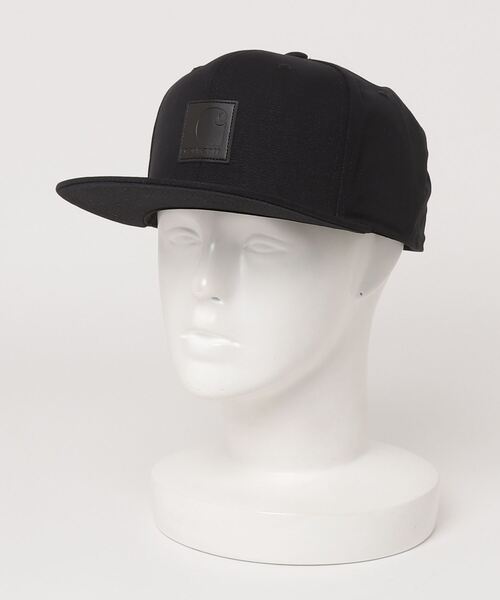 Carhartt WIP(カーハートダブリューアイピー)の「【Carhartt/カーハート】キャンバス ブランドロゴラベル 平ツバキャップ/LOGO CAP(キャップ・レディース・ブラック/ネイビー/ブラウン・FREE)」の5枚目の写真