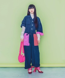 MONDEWORK | Nylon circle pochette　ナイロン/ポシェット/ショルダーバック(ショルダーバッグ)