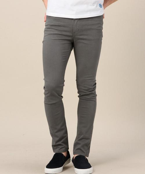 BEAUTY&YOUTH UNITED ARROWS(ビューティーアンドユースユナイテッドアローズ)の「BY ピーチ/サテン 5ポケット スキニーパンツ◆(その他パンツ・メンズ・ブラック/ライトグレー・LARGE/X-LARGE/MEDIUM/SMALL)」の1枚目の写真