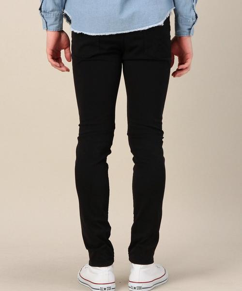 BEAUTY&YOUTH UNITED ARROWS(ビューティーアンドユースユナイテッドアローズ)の「BY ピーチ/サテン 5ポケット スキニーパンツ◆(その他パンツ・メンズ・ブラック/ライトグレー・LARGE/X-LARGE/MEDIUM/SMALL)」の3枚目の写真