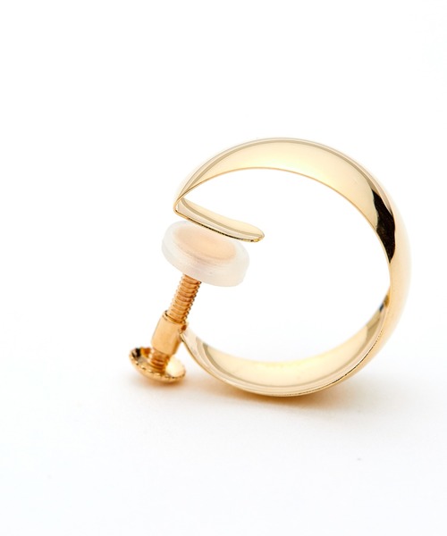 ROPE'（ロペ）の「【R（ロペ アール）】 K10 ワイドツキコウイヤリング（イヤリング・レディース・ゴールド・FREE）」の4枚目の写真