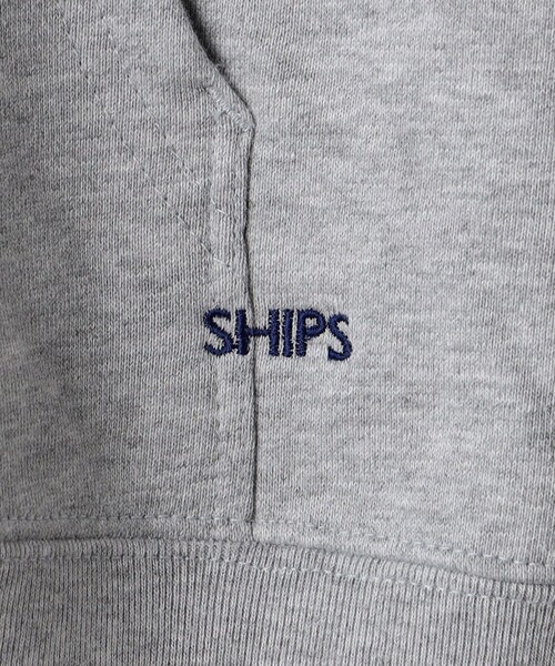 SHIPS(シップス)の「【WEB限定】SHIPS: マイクロ SHIPS 刺繍 ロゴ 裏毛 スウェット ジップ パーカー(パーカー・メンズ・ブラック/グレー/ダークグレー/ネイビー・SMALL/MEDIUM/LARGE/X-LARGE)」の17枚目の写真